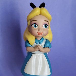 Disney Alice in Wonderland Cake Topper Play Figure 3.25" New Alice As A Toddler